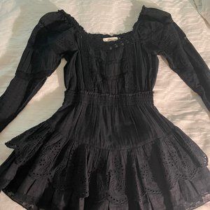 LoveShackFancy Sanaya Mini Dress/Black Lace/Dreamy!!!